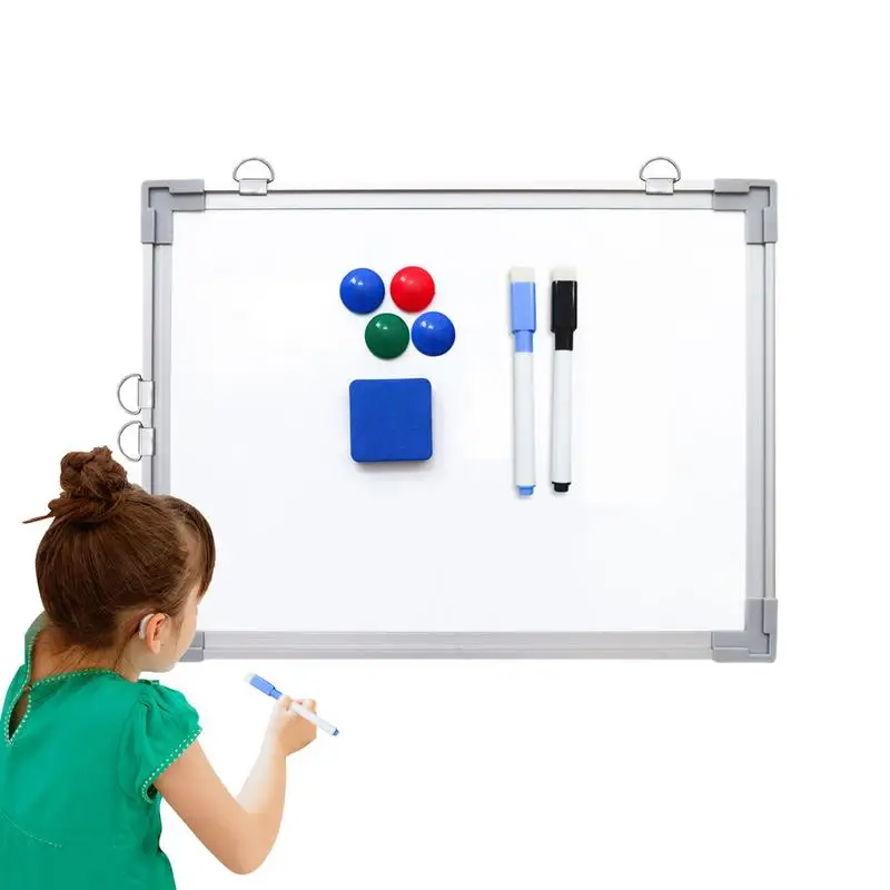 

Magnetic White Boards For Walls Small Dry Erase Board For Wall 1 Eraser 4 Magnets 2 Markers Smooth Double-Sided Writing Drawing