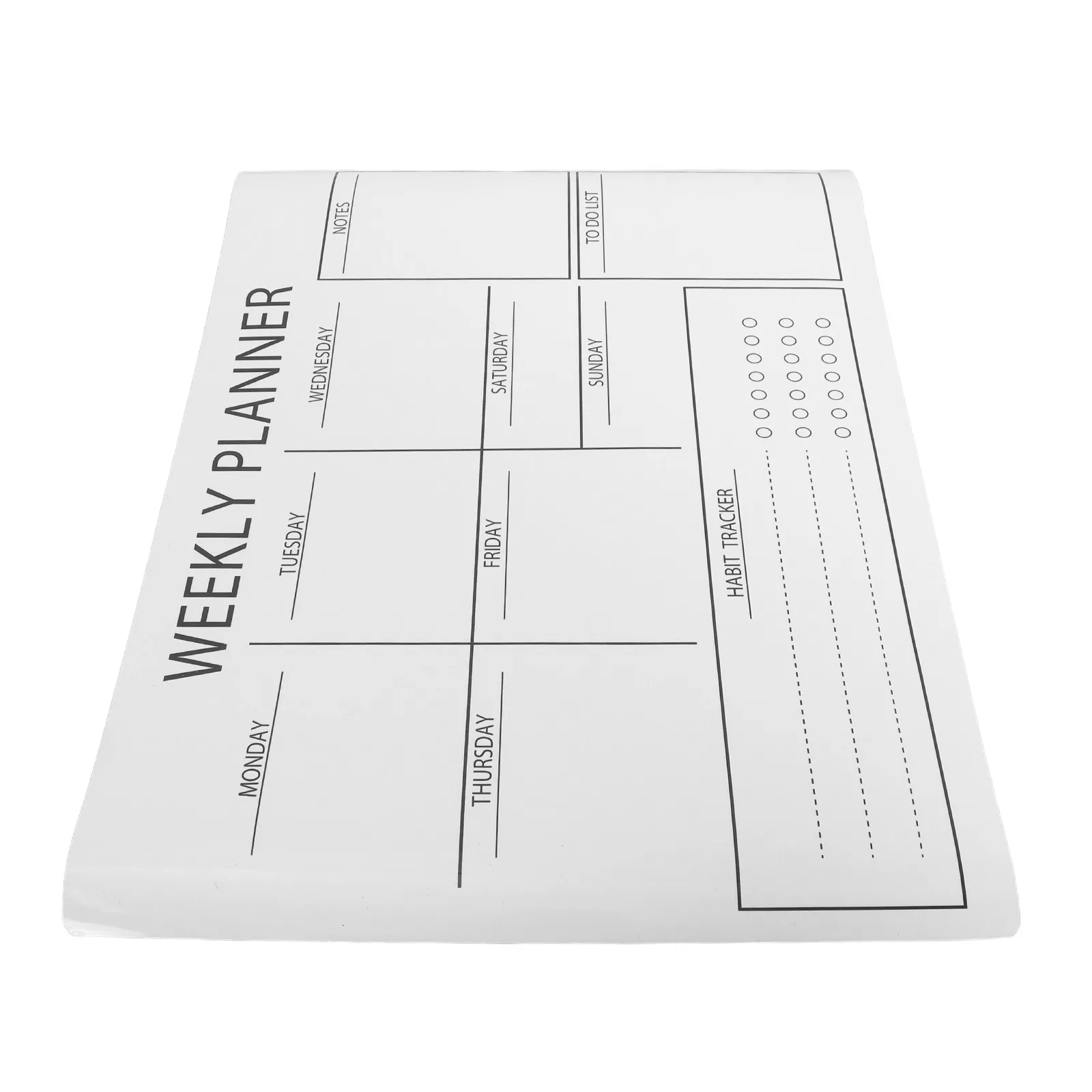 

Removable Dry Erase Whiteboard Sticker Calendar 12x16 Inch Self Adhesive PVC Weekly Planner for Office Home Dorm Wall Glass Desk