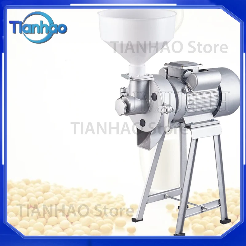 Electric Feed Mill for 220V Wet and Dry Cereals Grinder for Corn Grain Rice Coffee Wheat Flour Mill Grinding Machine