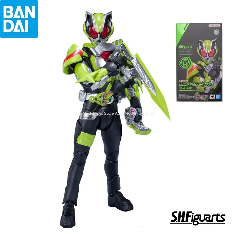 In Stock 100% Original Bandai S.H.Figuarts SHF Tokusatsu KAMEN RIDER TYCOON NINJA FORM Action Figure Toys Collection Model Gift