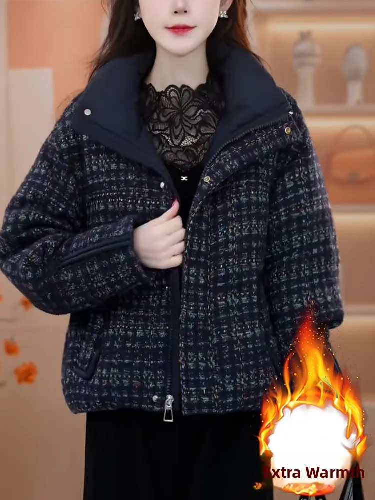 

Faionable ort Puffer Jaet Women's Loose Fit Warmth Sli Slimming Winter New Arrival Cotton down Jaet Korean Sle