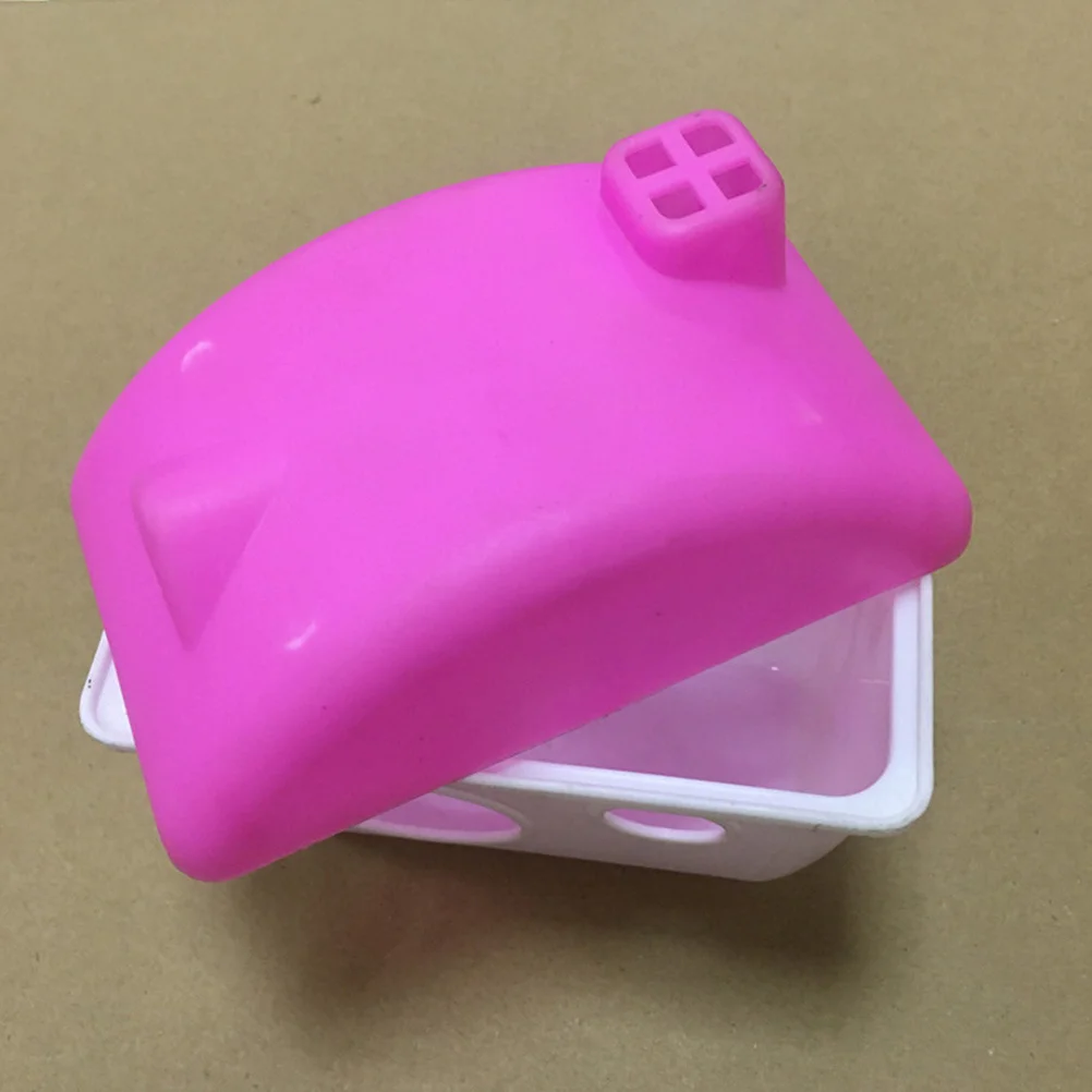 

Cute Hamster Hideout House Bright Color Safe Material Pet Relaxation Spot Universal Size Fits All Cages Guinea Pig Chinchilla