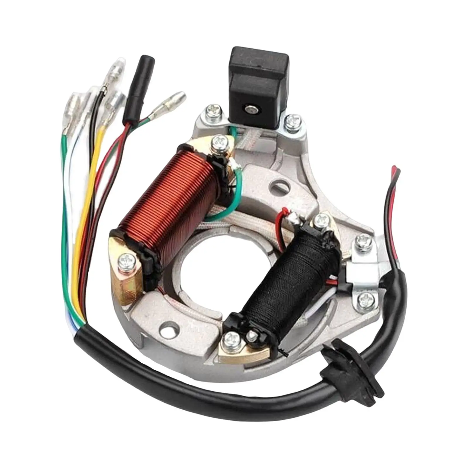Magneto Stator Coil Aluminum Copper Wire Ignition Plate Replacement for Kazuma Quad ATV LF100