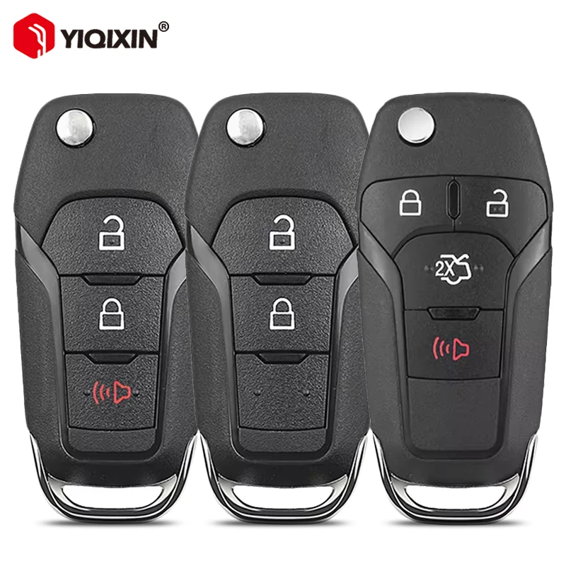 2/3/4 Button Remote Car Key Case For Ford F150 F550 Focus Fusion Explorer Ranger KA Fiesta Mondeo Everest Edge Kuga Escort Kuka
