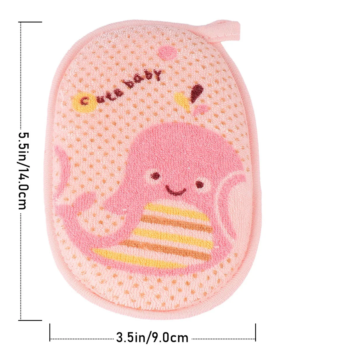 3 قطع إسفنجة استحمام للأطفال ناعمة وناعمة وعالية الجودة، مادة آمنة تدوم طويلاً، فرشاة سهلة التنظيف وإعادة الاستخدام #6