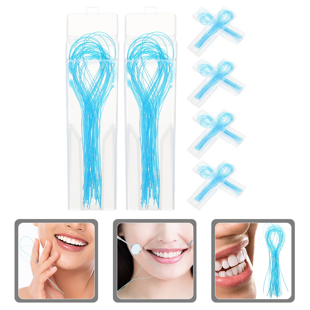 

10 Boxes Teeth Threaders Floss Threaders for Braces Flexible Tip Dental Floss Threader Oral Care Tool Brace Flossers
