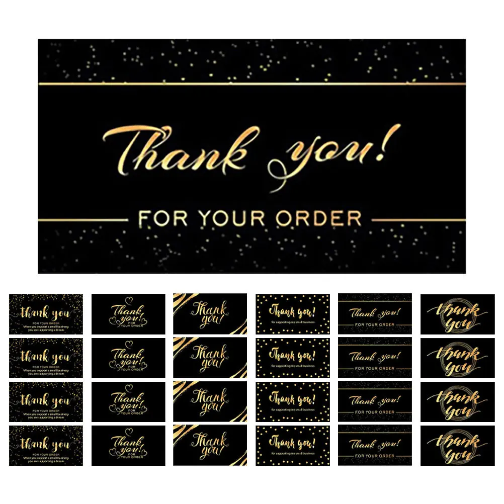 

50 шт. благодарственные открытки, фольга, штампованные поздравительные визитные карточки для клиентов, сотрудников, фестивальный подарок с благодарностью