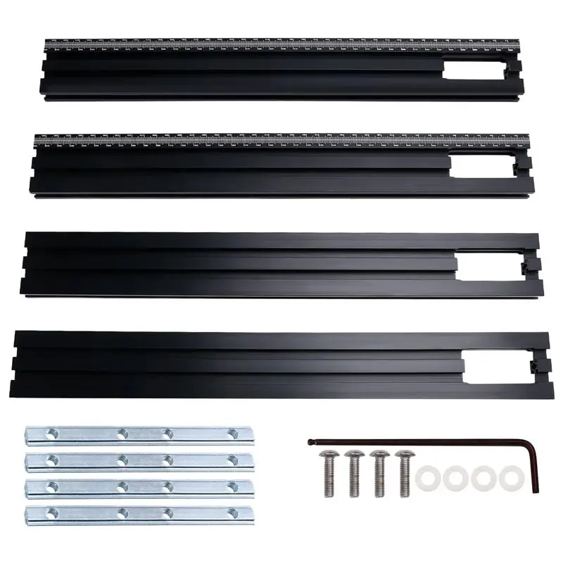 J1UL1N Trimming Machine Milling Groove Engraving Guide Rail Adjustable Backing Auxiliary Guide Rail Bracket Woodworking Tools