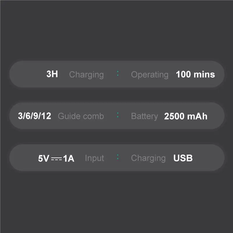 ماكينة قص الشعر اللاسلكية من ABBZ، ماكينة قص الشعر الكهربائية الاحترافية للرجال