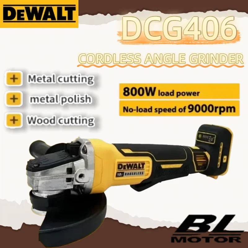 

Dewalt DCG406 125MM 9000RPM Cordless Brushless Angle Grinder Cutting Machine Polishing Machine For Dewalt Battery