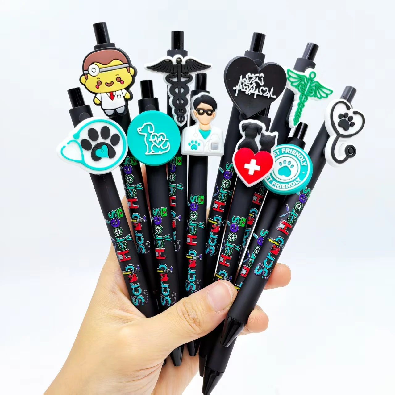 

6pcs/10pcs/12pcs/16pcs Pet doctor Ballpoint pen, veterinary writing record by pen, animal care gift pen