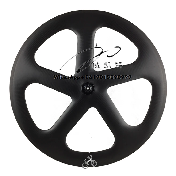 

Lightweight 700c 5-spoke Wheelset 60mm Depth 25mm Width Carbon Five Spoke Wheel Rim Brake / Disc Brake 700c Road Wheelset
