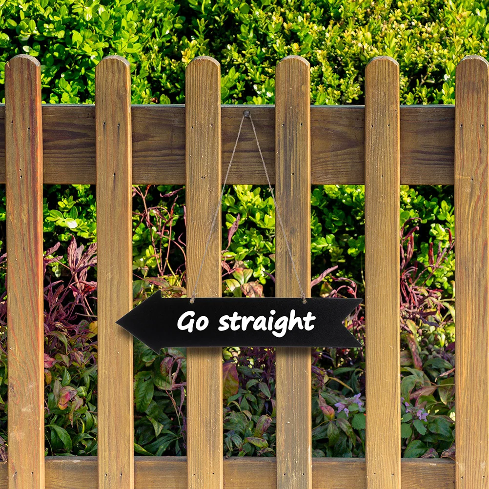 

3pcs Wooden Chalkboard Signs Hanging Arrow Blackboard For Wall Door Message Board Party Decor Mini Chalkboards Directional Sign