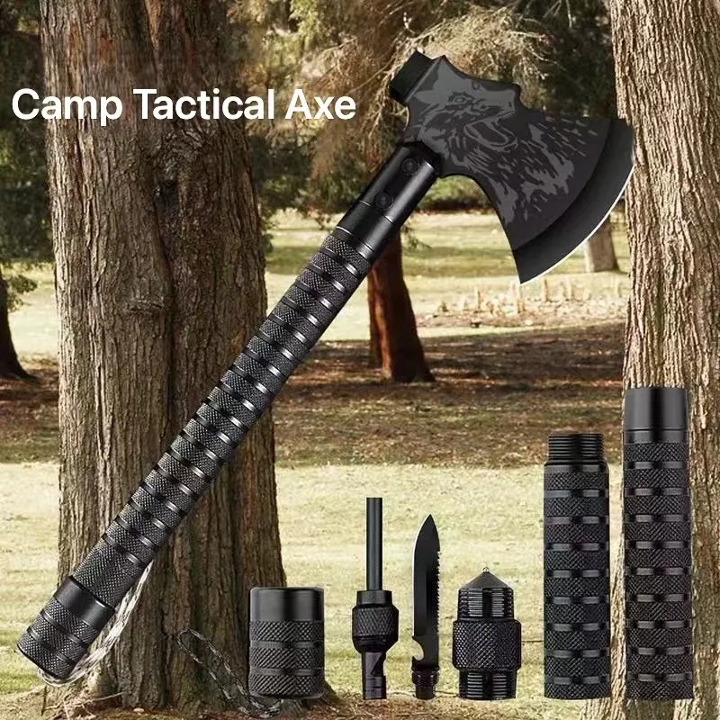 

Outdoor multi-functional axe fire axe camping logging axe portable hand axe vehicle rescue tools