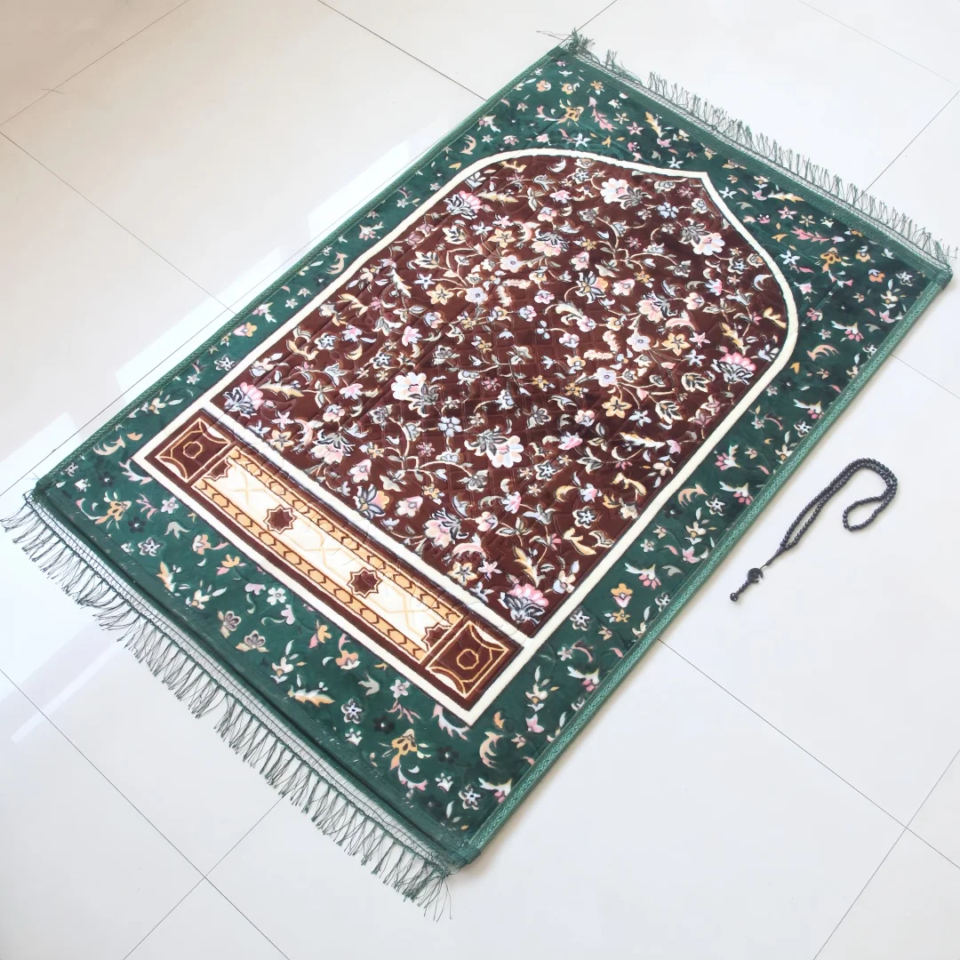 Cost-effective Flannel Prayer Mat, Long Size for Adults with Multiple Patterns Available, Special Price Home Worship Blanket