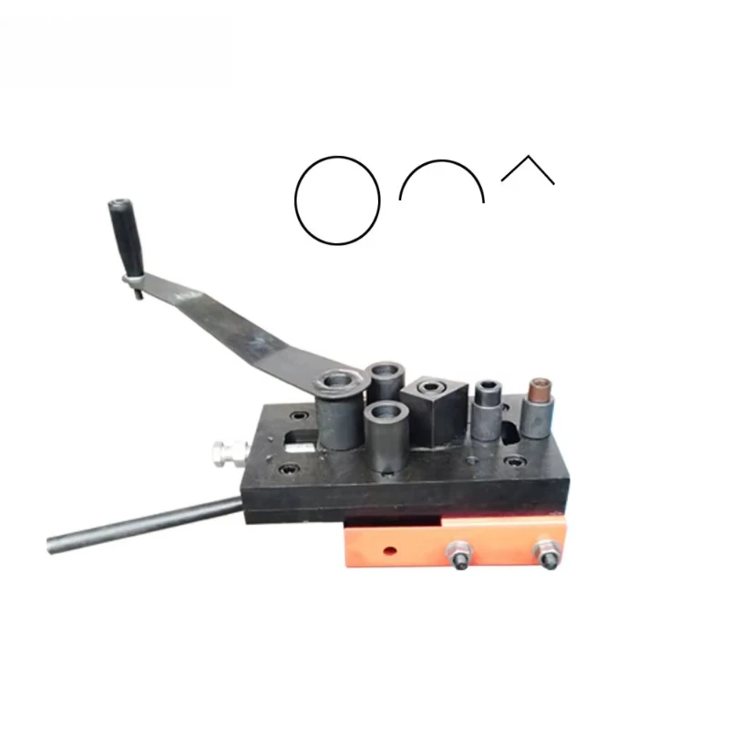 Small manual wrought iron angle arc bending machine manual rolling machine