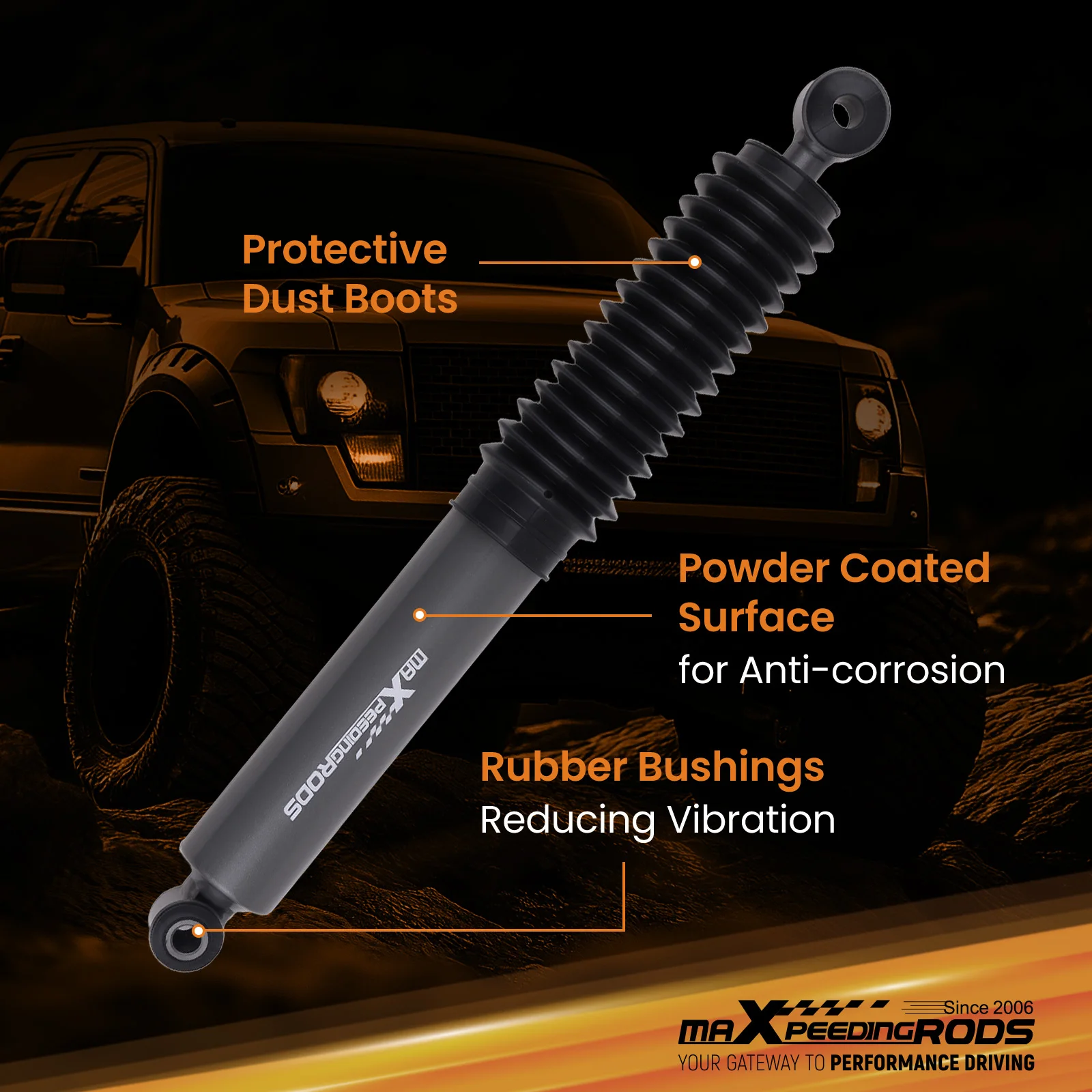 

Front Steering Stabilizer Kit For Silverado Sierra 4WD 1999-2006