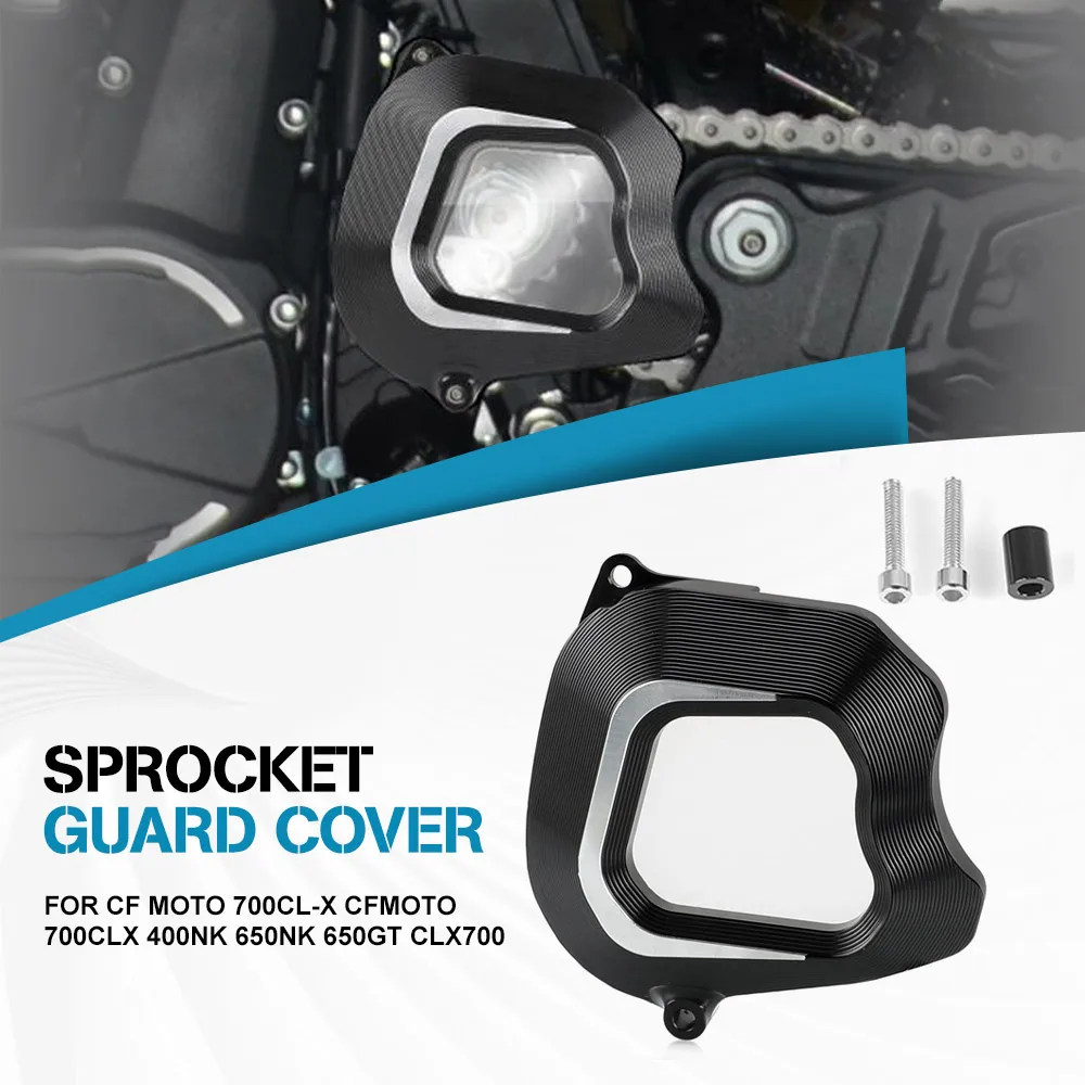 

Front Sprocket Cover Guard Protector For CF MOTO 700CL-X CFMOTO 700CLX 400NK 650NK 650GT CLX700 Cylinder Guard Cover