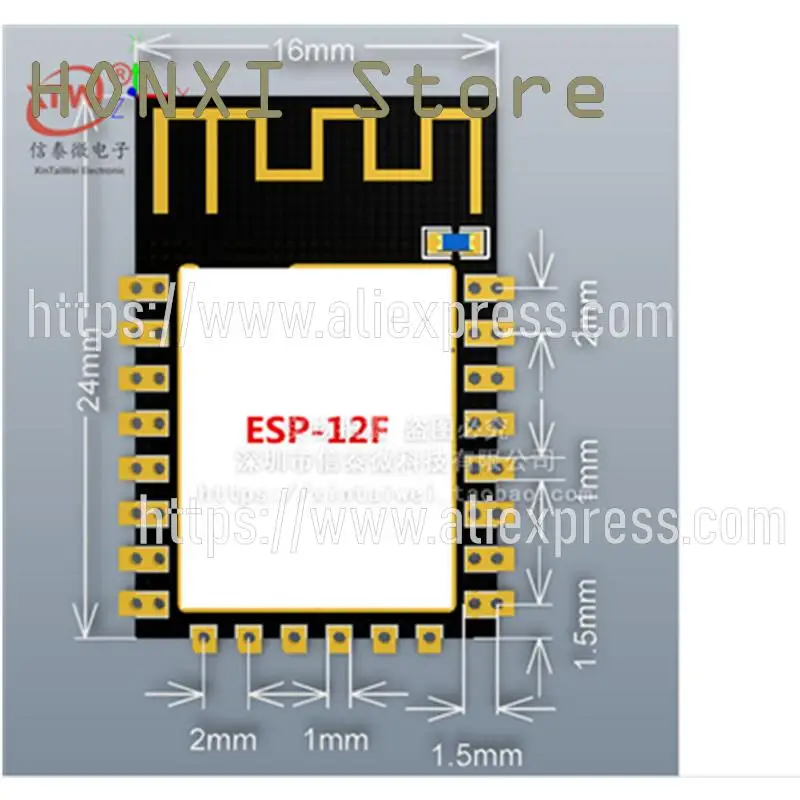 1PCS Essence can ESP8266 serial wireless WIFI module control ESP-12E ESP-12F  ESP-12S