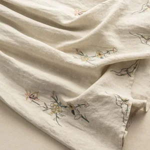 7 principais vendas saia linho bordada - №6