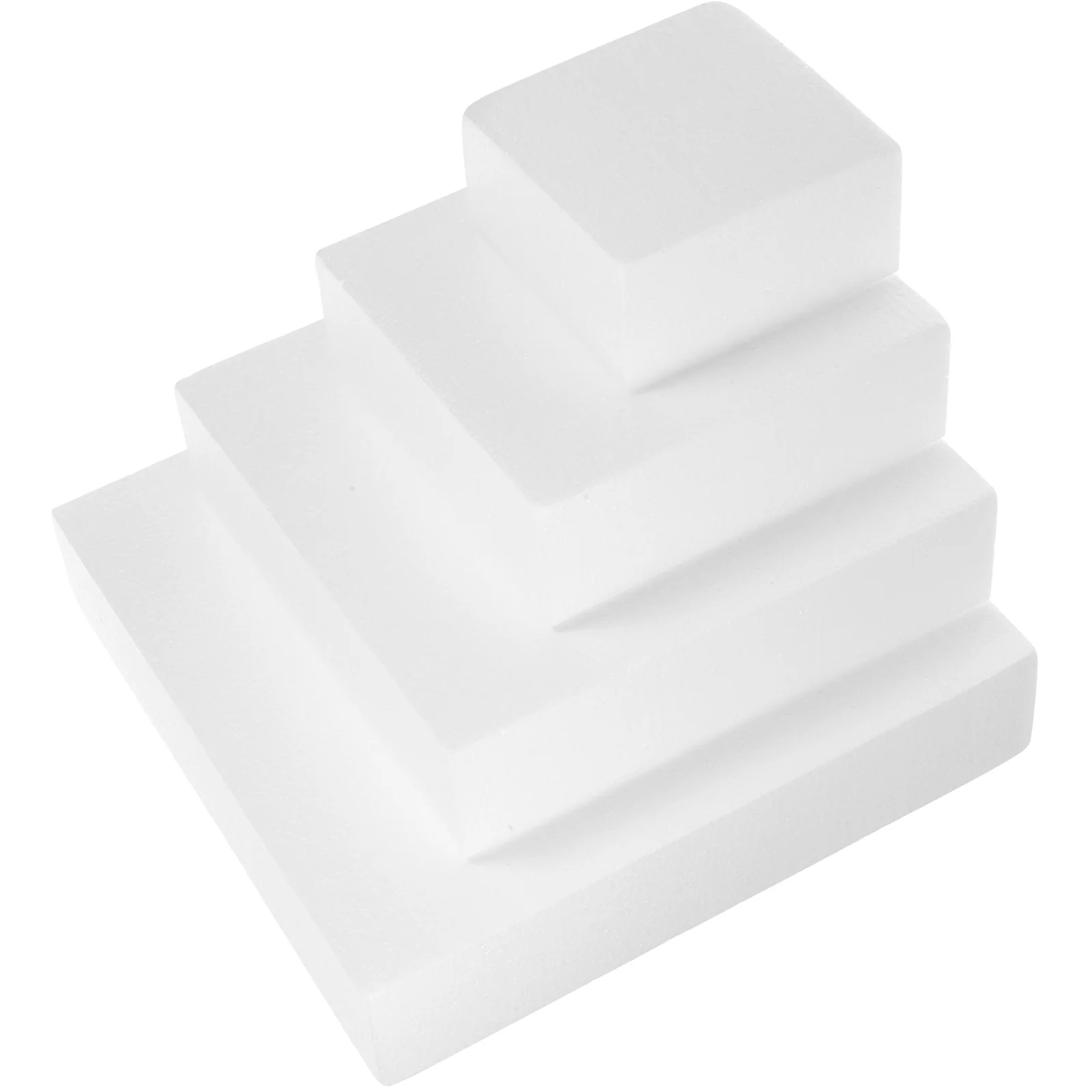 4 Pcs Foam Cake Mold Mini Toys Baking Tools Fake Foams Models Cubic Dummies Baby Decorative Practicing