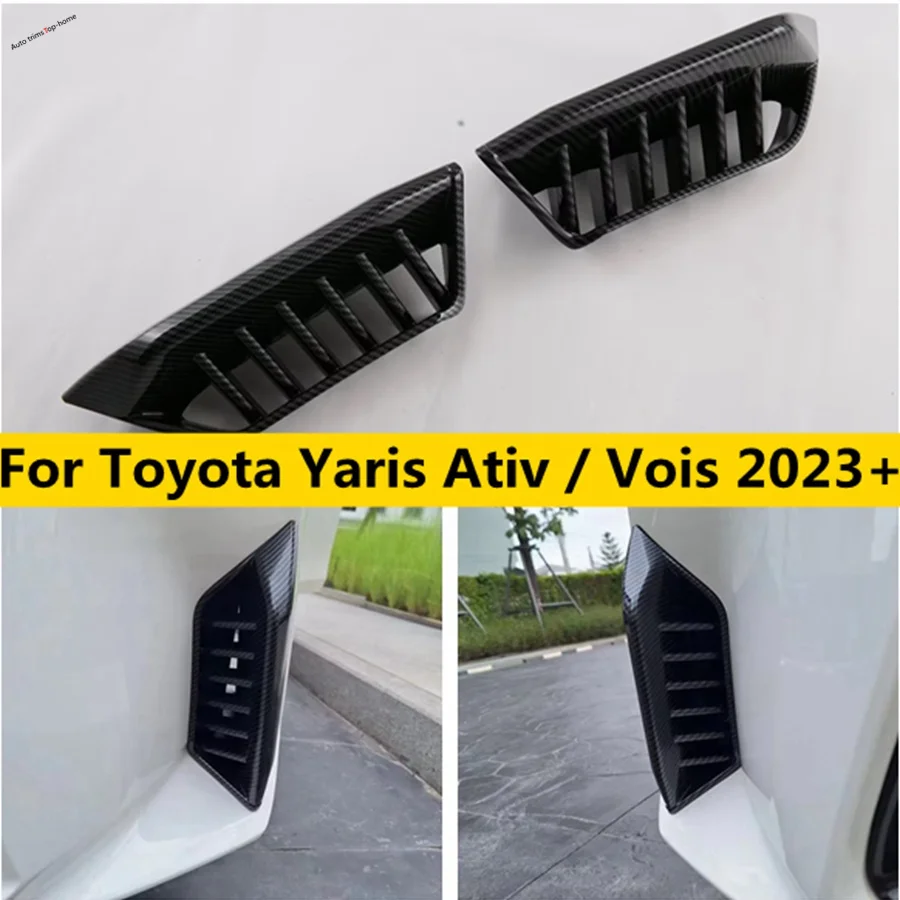 

Front Fog Light Lamp Cover Eyebrow Eyelid Garnish Streamers Outer Trim Fit For Toyota Yaris Ativ / Vois 2023 2024 Accessories