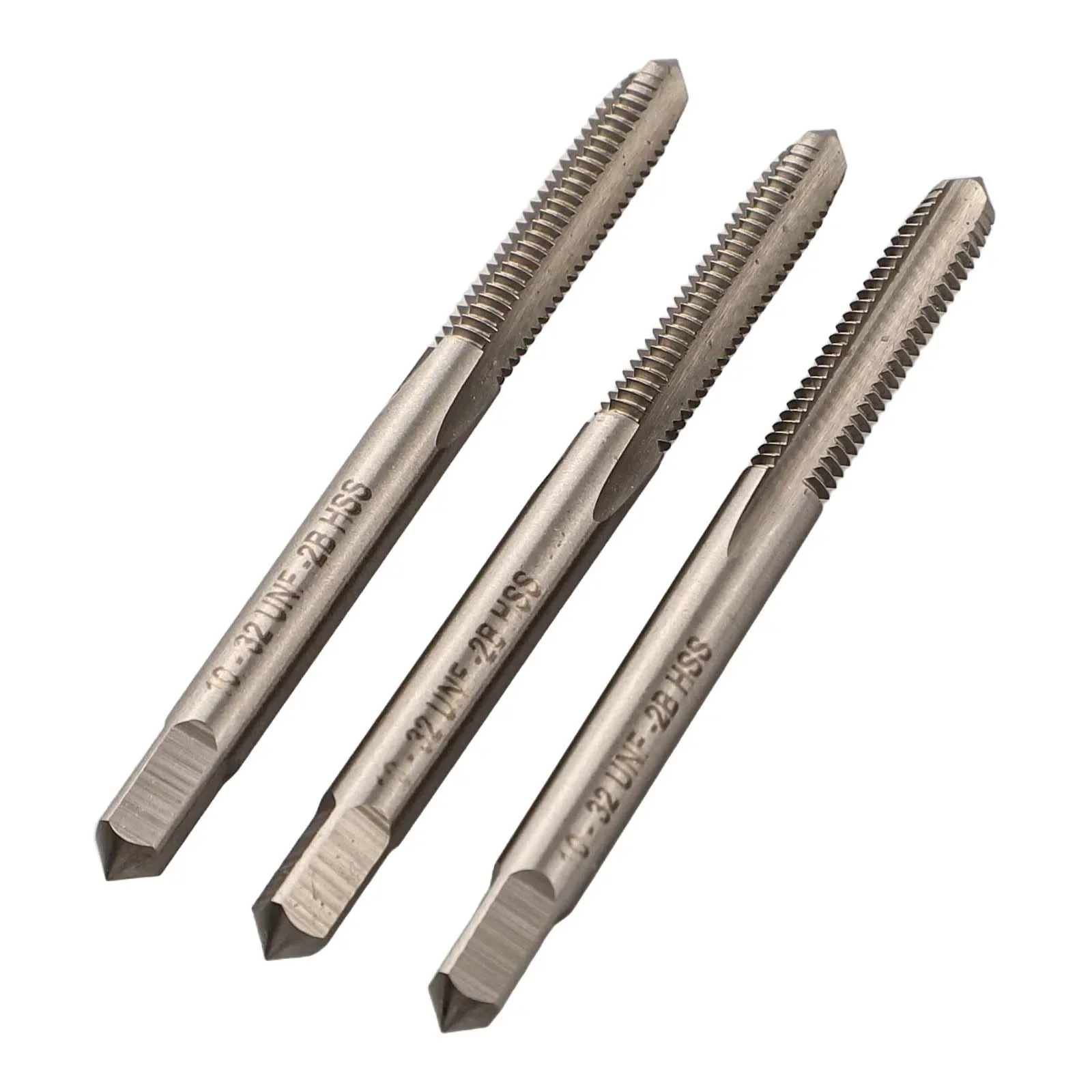 Set di rubinetti filettati 3 pezzi 10 X 32 per un taglio efficiente del filo adatto alla maggior parte dei metalli e leghe Utensile in acciaio ad alta velocità