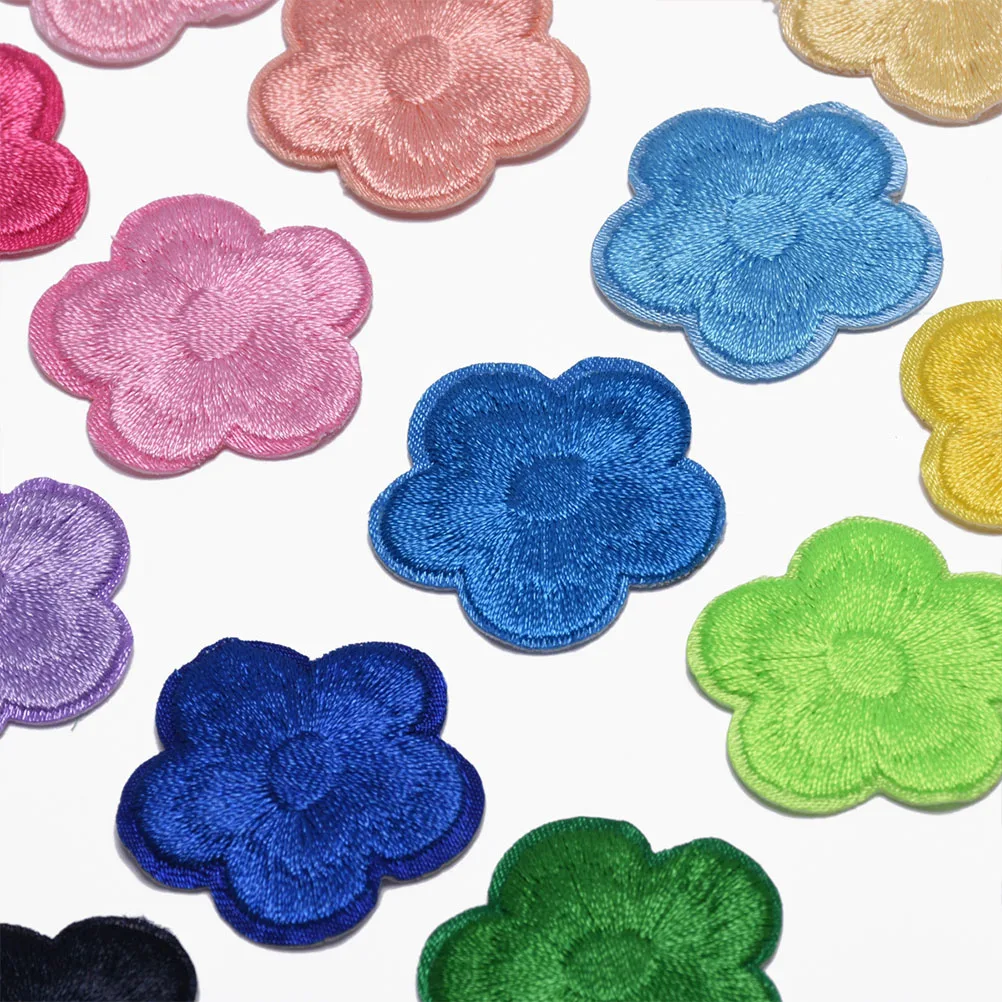 

33 Pcs Repair Decorative Embroider Embroidery Sewing Applique Flower Cloth Stickers Embroidered Patch DIY