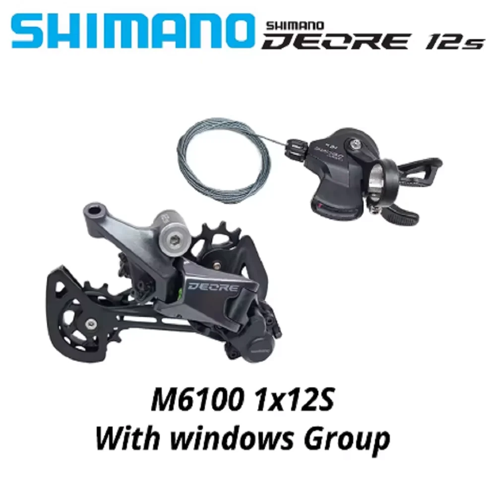 New Original SHIMANO DEORE Rear Derailleur RD-M6100-SGS SHADOW RD 1x12-speed RAPIDFIRE PLUS Right Shift Lever Clamp Band 12V 12S image 3