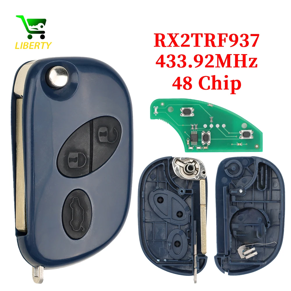 

Liberty ASK 433MHz ID48 Chip FCC ID: RX2TRF937 Smart Remote Key Fob for Maserati GranTurismo Quattroporte GranCab 2005-2017