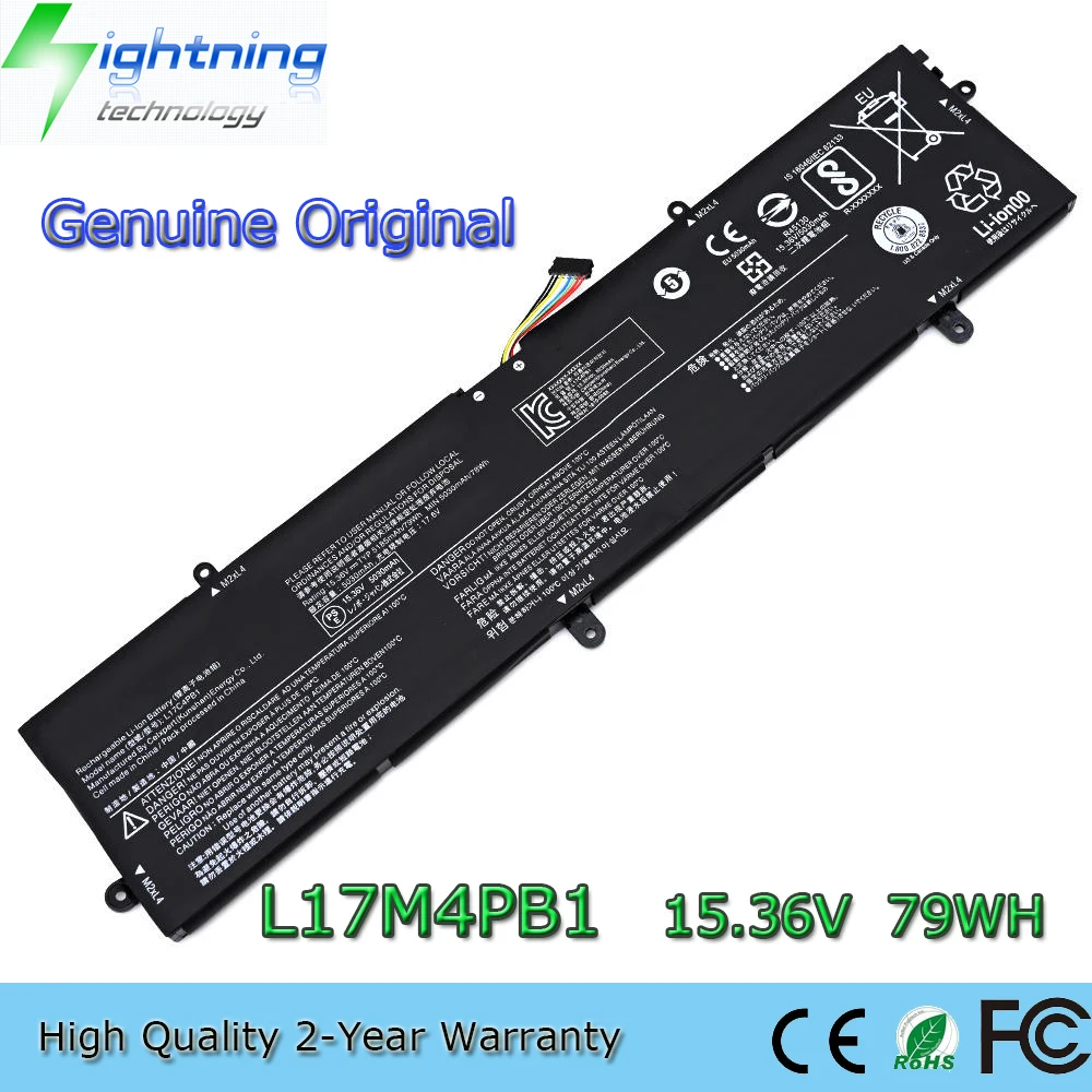 original genuino l17m4pb1 1536v 79wh bateria do portatil para lenovo ideapad 720s15ikb 81ac001age v730 15 ise l17c4pb1 novo 01