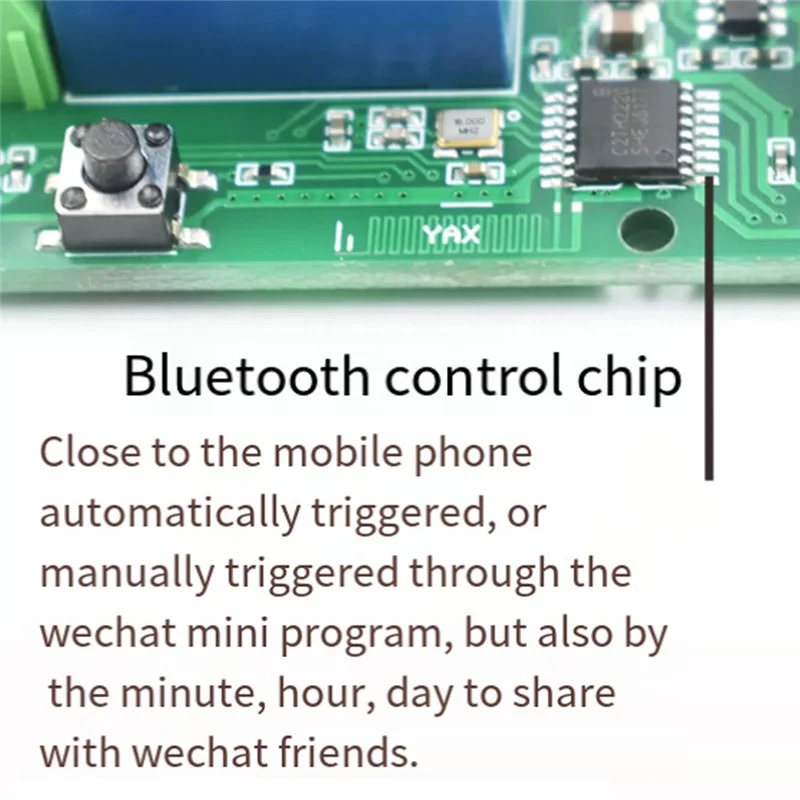-MEOF Scheda di accesso incorporata 50PCS Finger 5V-24V Alimentatore Scheda di controllo dito Supporto per il controllo del telefono