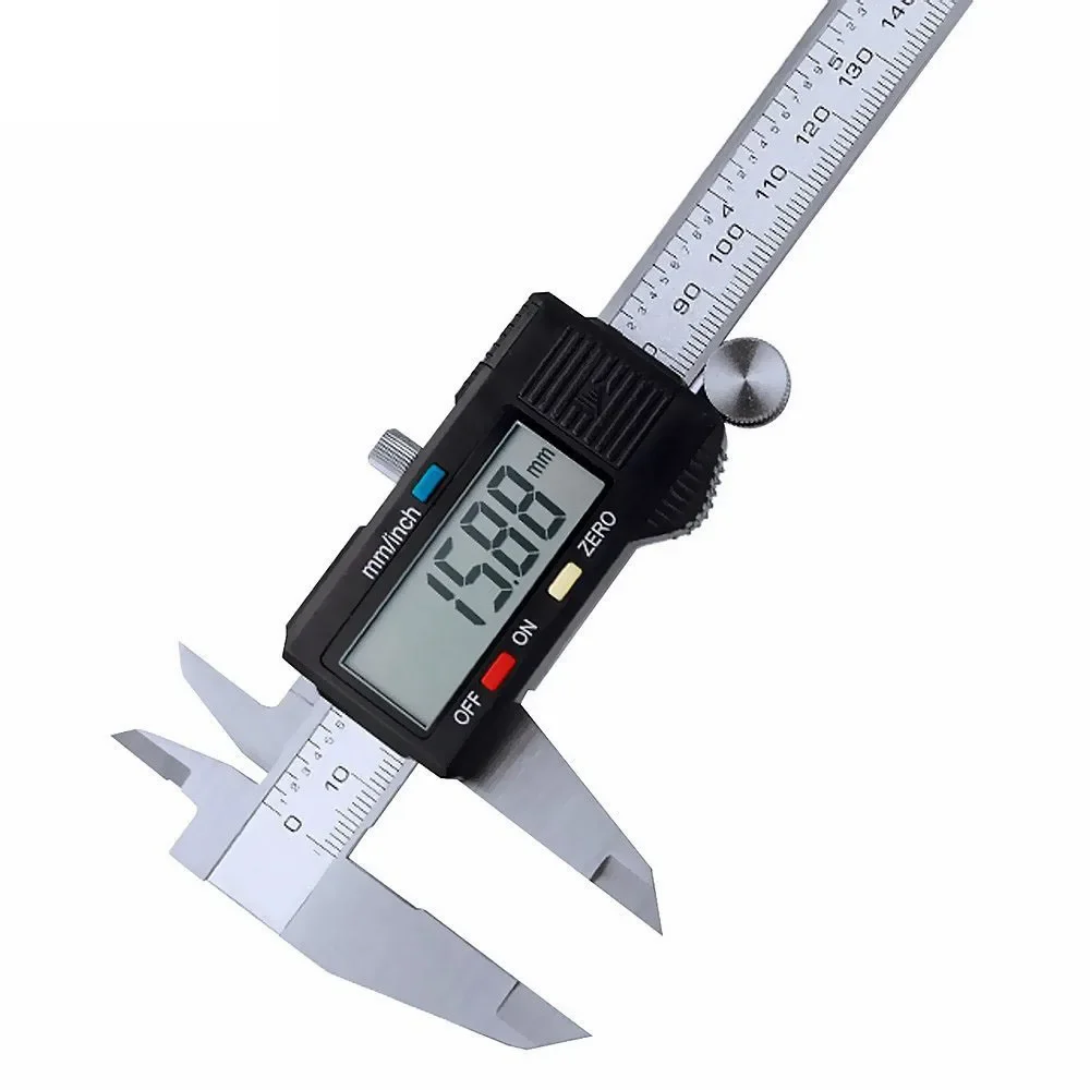 High Precision Digital Vernier Caliper 0-150mm 0-300mm Stainless Steel LCD Screen 0.01mm Metric Inch Depth Measuring Gauge