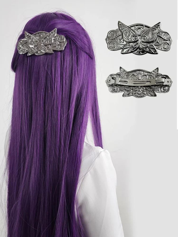 Cosplay Frieren Beyond Journey's End Anime Fren Cosplay peluca accesorio largo púrpura Rosa red fibra sintética tamaño ajustable regalo