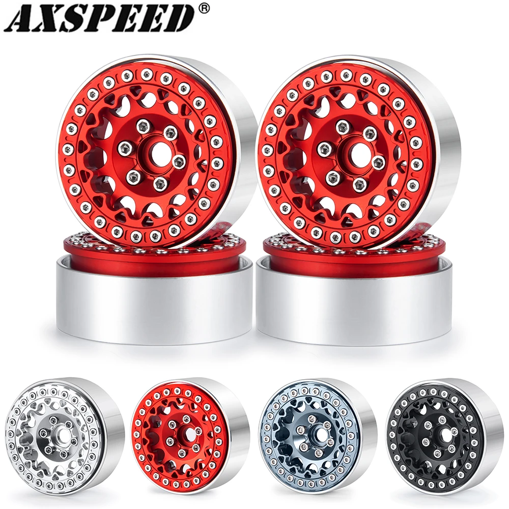 

AXSPEED 4 шт. алюминиевый сплав 1,9 "Beadlock Колесные диски ступицы для Axial SCX10 90046 TRX4 TRX6 D90 4WD 1/10 RC гусеничные Автомобили Запчасти