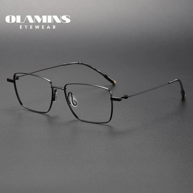 OLAMINS​ Cadre De Lunettes Monture Pour Lunette Optique De Vue Femme Cadre De Lunettes Pure Titanium Frame 202308