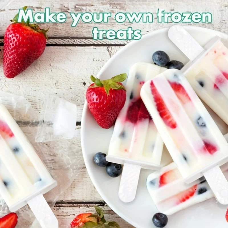 Siliconen ijsvormen met handgrepen - BPA en loodvrij, flexibel ijsmachinebakje voor, multi-pack ijslollyvormen set