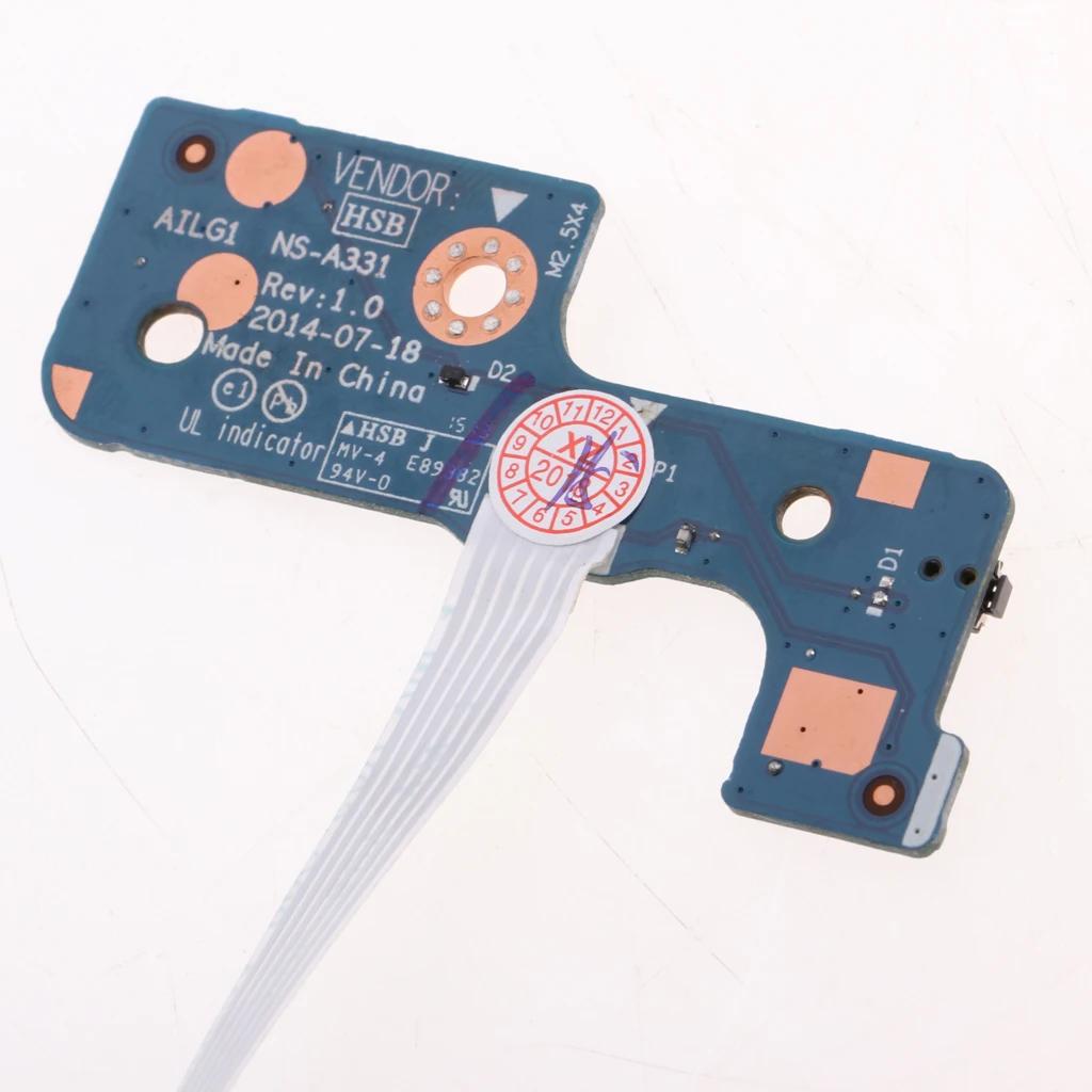 Power Switch Button Board Replacement for Lenovo Thinkpad Z70-80 G70-70 G70-50 NS-A331 with Cable Laptop Repair Part