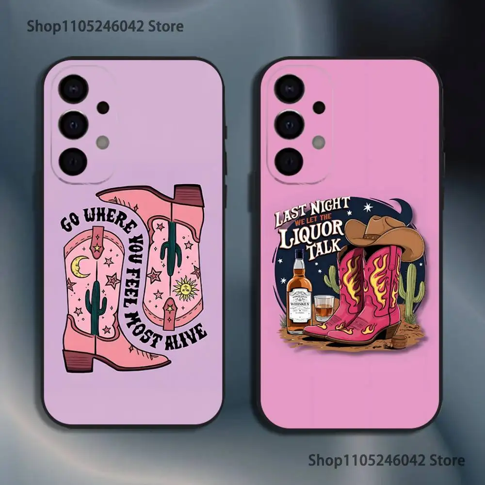 

Beautiful Cool Cowboy Phone Case For Samsung S25,S24,S21,S22,S23,S30,Ultra,S20,Plus,Fe,Lite,5G Black Cover