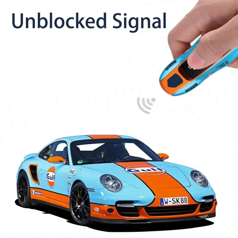 Car Stickers #20 for Gulf Memorial Version for Porsche Macan Cayenne 718 Paramera 911 Modified Car Key Case Cover Fob Keych