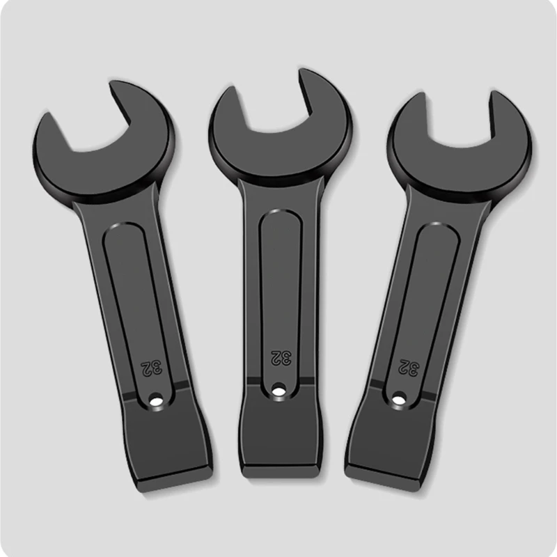 Open Ended Wrench Multifunctional Universal High Carbon Steel Wrench Manual Hardware Grip Tool 24/27/30/32/34/36/38mm KXRE