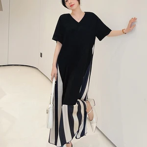 Nyfs 2025 Summer New Korea Dresses for Women Dresses Robe Elbise Loose Plus Size Ski Velve 10 Main Plow Sales - №8