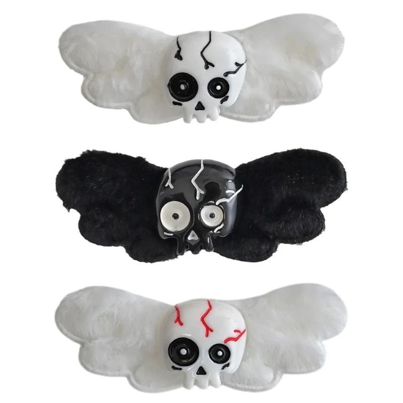 Halloween Hairpin Dark Hair Clip Dark Bat Wing 2000s Gothic Bunches Decoration