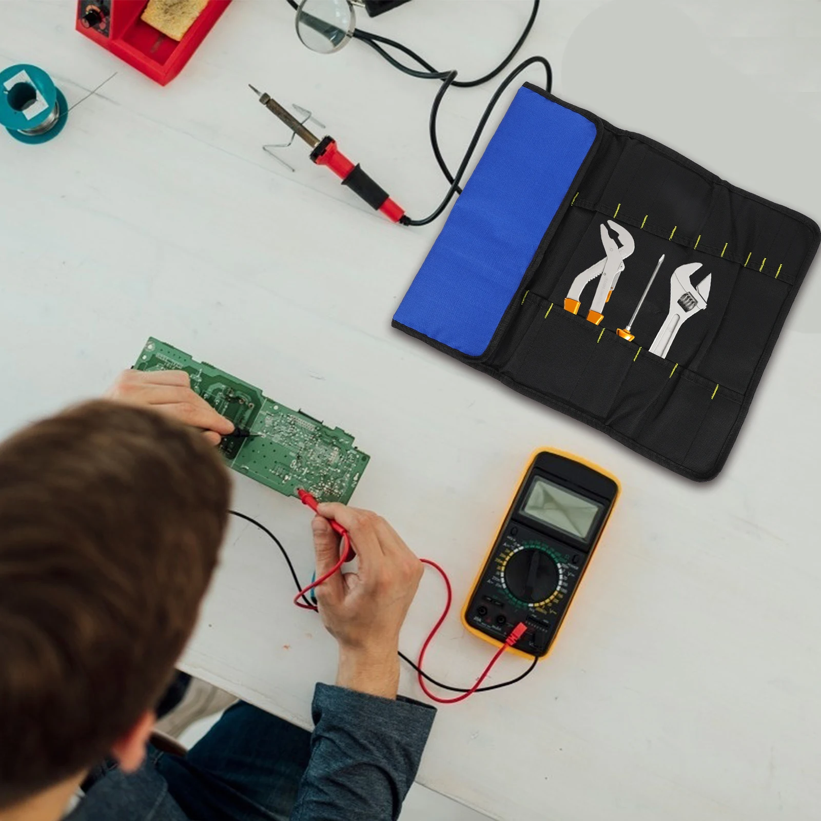 

Toolkit Fishing Bag Motorcycle Pouch The Tote Handheld Oxford Cloth Portable Outdoor Tools