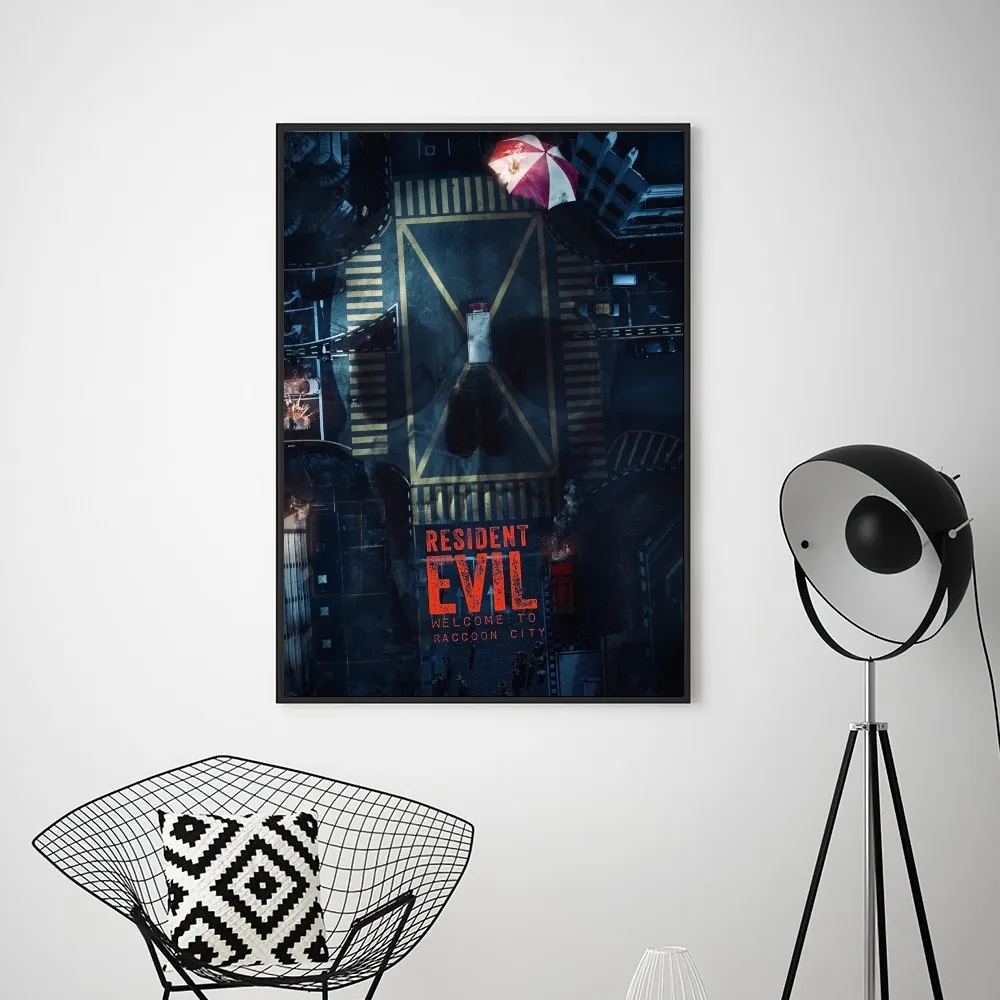 Canvas Painting Game R-RESIDENT EVIL  Poster Prints Wall Pictures Living Room Home Decoration Small