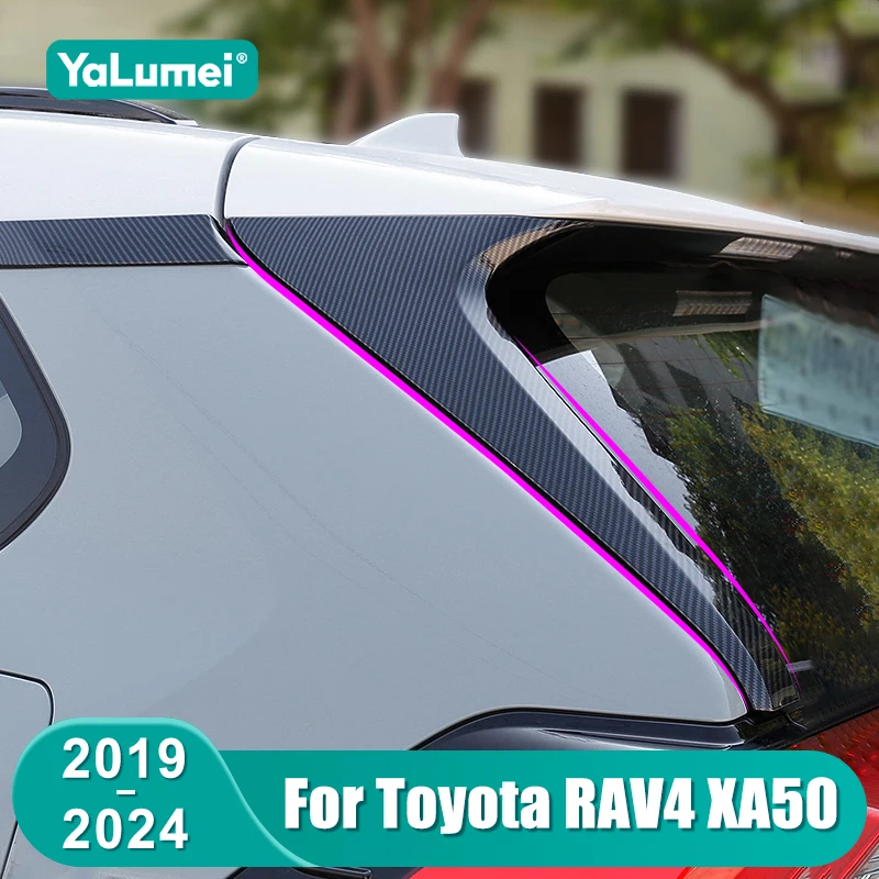 

2PCS Car Rear Window Spoiler Side Wing For Toyota RAV4 XA50 2019 2020 2021 2022 2023 2024 RAV 4 Hybrid Accessories
