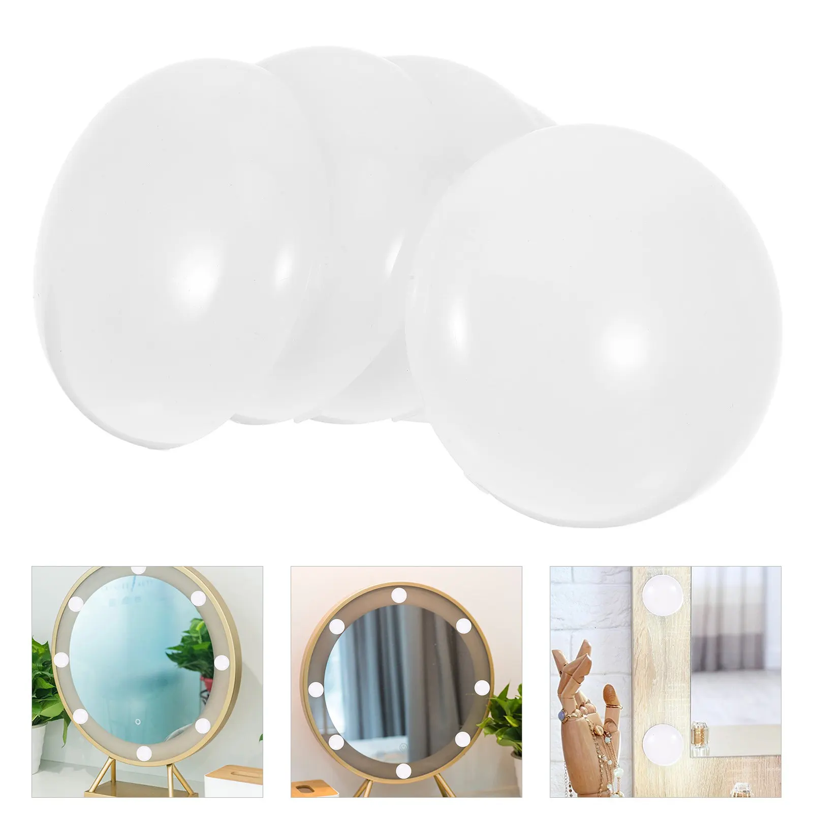 6Pcs LED Lampshade Half Round Modern Plastic Light Cover Clip on Ceiling Lamp Shade Small Pendant Lampshades for Indoor Decor