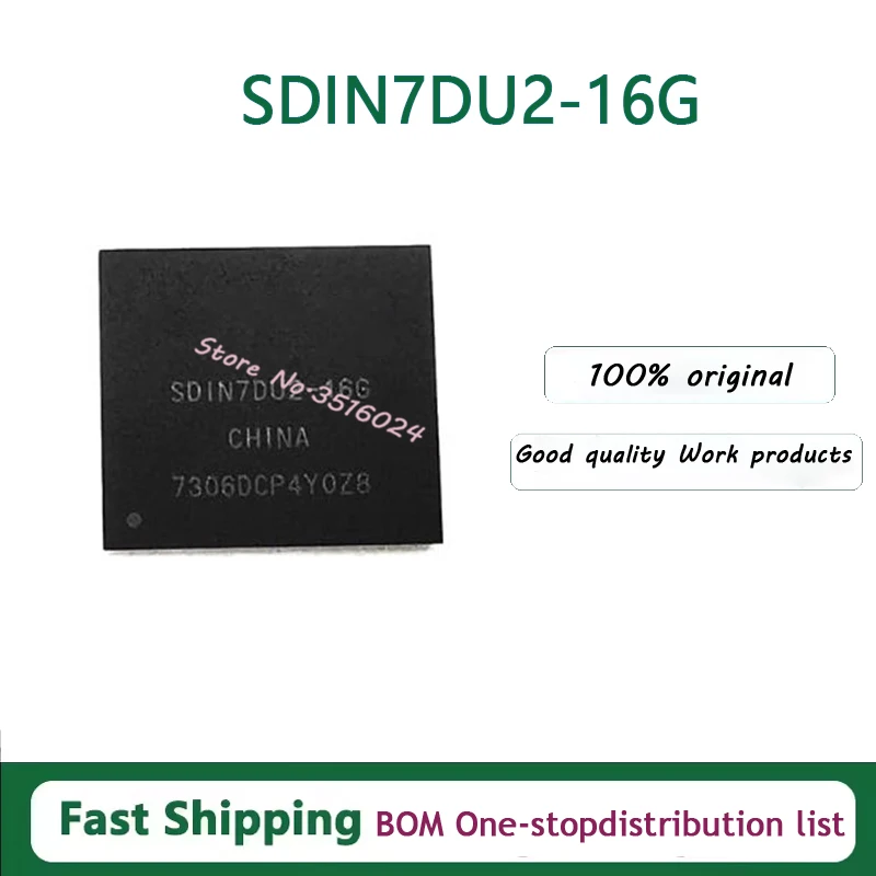 

5 шт./лот SDIN7DU2-16G BGA153 EMMC 4,41 16 ГБ SDIN7DU2-8G BGA153 EMMC 4,41 8 ГБ