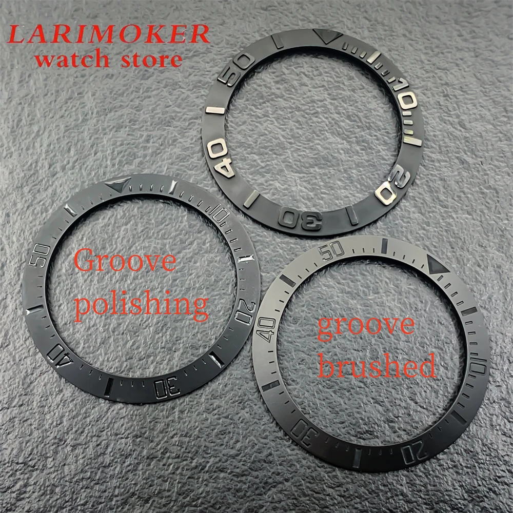 BLIGER 40mm aluminum/ceramic bezel with 43mm case Insert 40mm/31.8mm replacement watch accessory parts