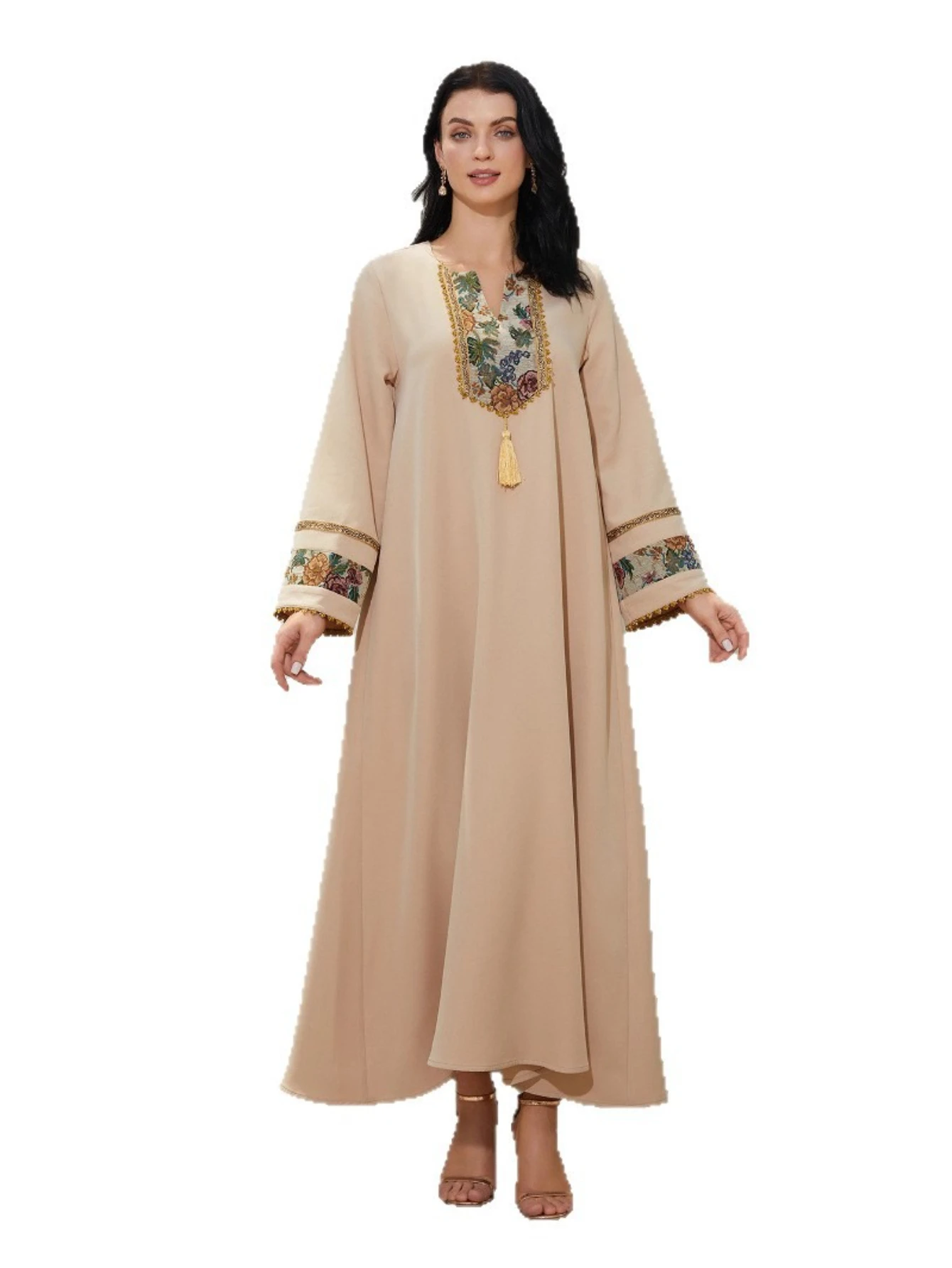Eid Dubai Dress Women  Abaya Muslim Ramadan Jalabiya Embroidery Party Long Dresses Robe Morocco Kaftan Vestidos Largos 2025
